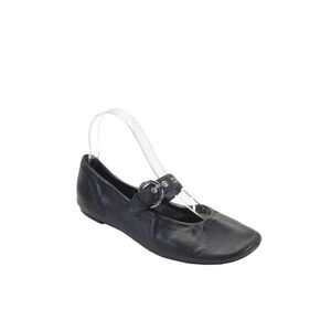 Reformation Women's Round Toe Slip-On Flat Shoes Black Size 6